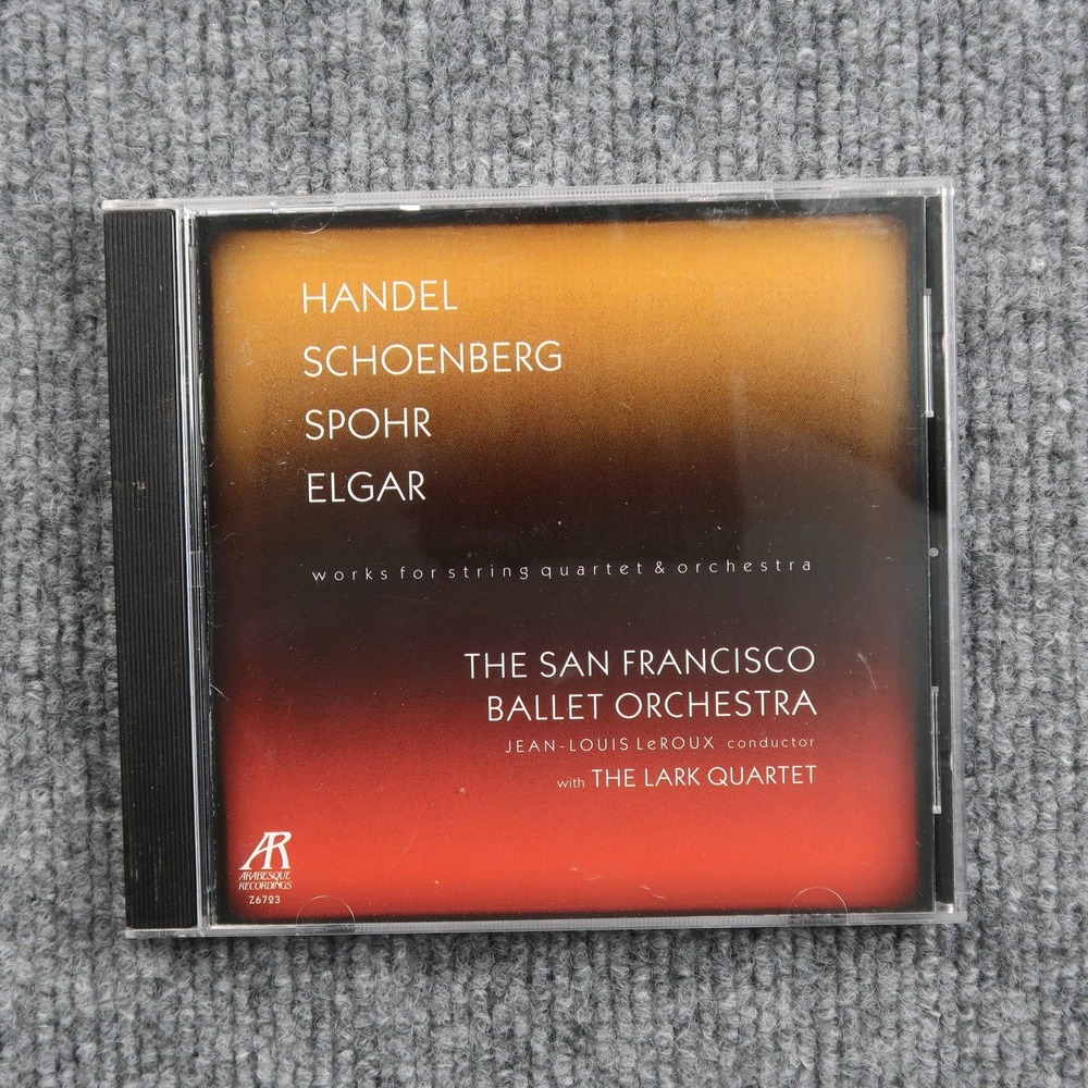 Handel Schoenberg Spohr Elgar CD Lark Quartet San Francisco Ballet Orchestra 199